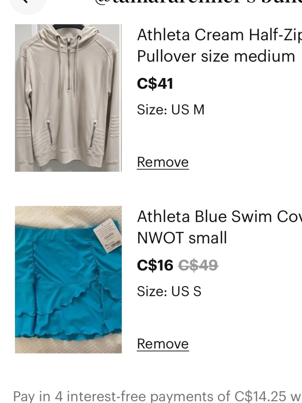 Athleta bundle for Tamara